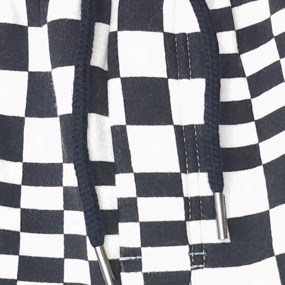Black/White Checkered Volcom Sweatpants Medium - Picture 4 of 8